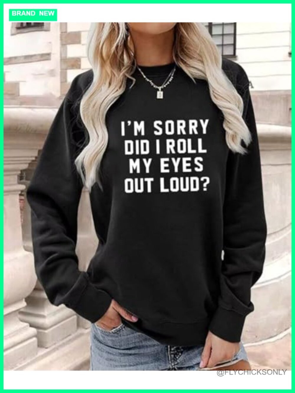 Women's Long Sleeve Graphic Oversized Sweatshirt Drop Shoulder Pullover
